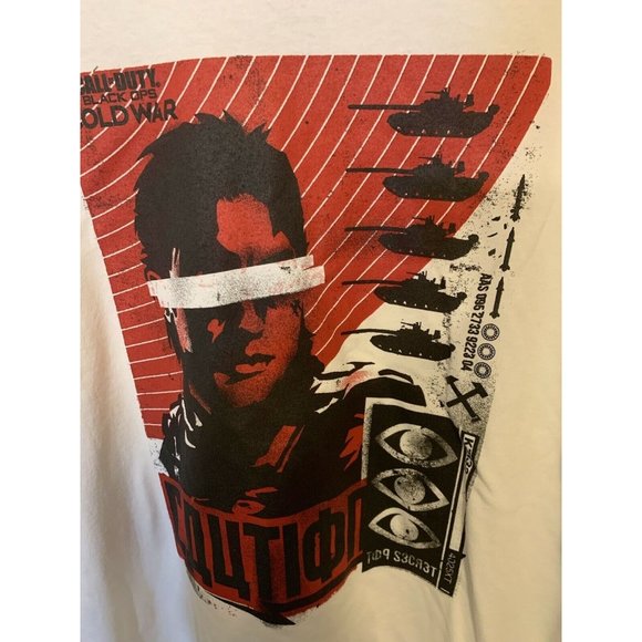 Call Of Duty Black Ops Cold War T shirt Men’s 2XL white - Picture 1 of 5